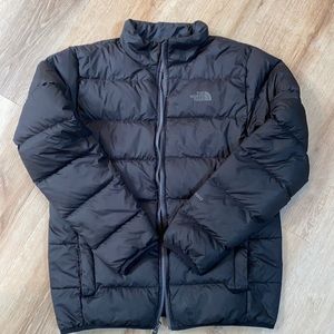 Boys XL THE NORTH FACE 550 puffer jacket black